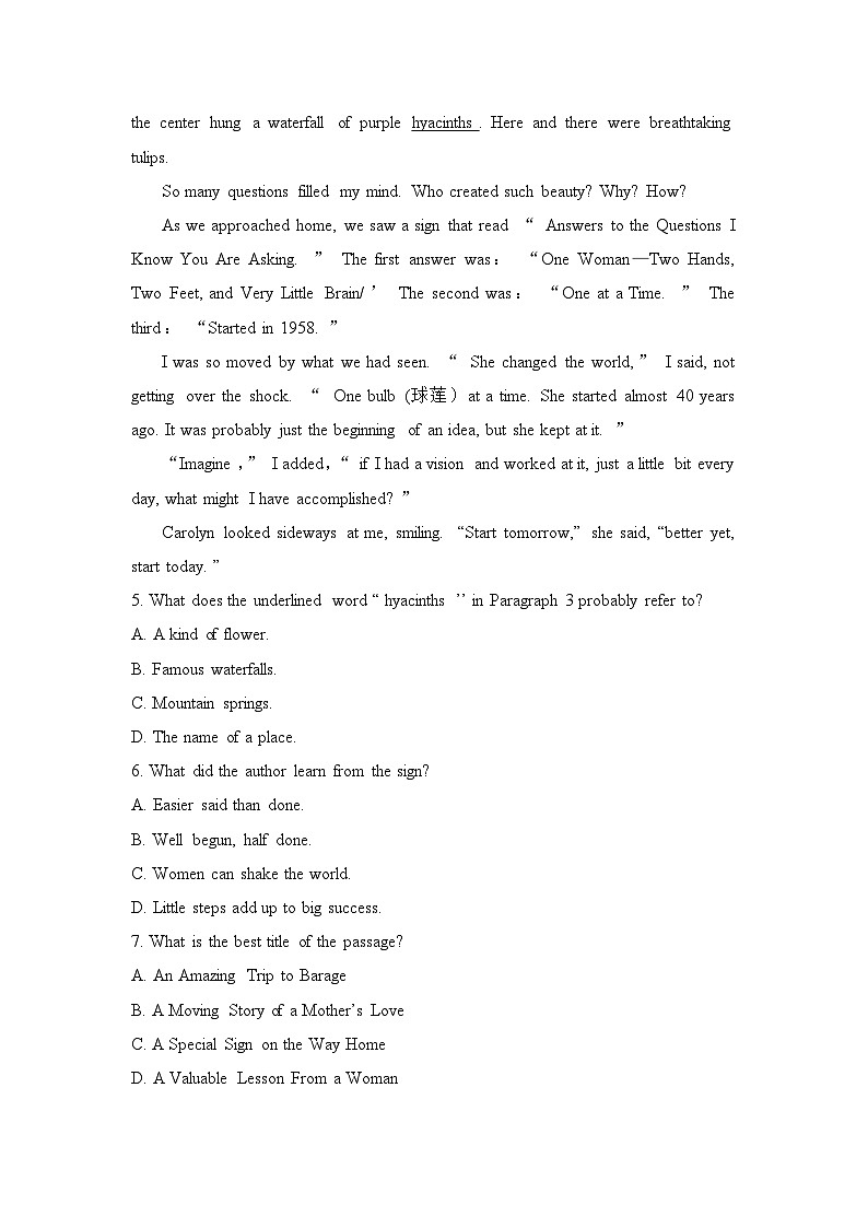 人教版选择性必修第二册Unit4Reading_and_Thinking能力提升练03