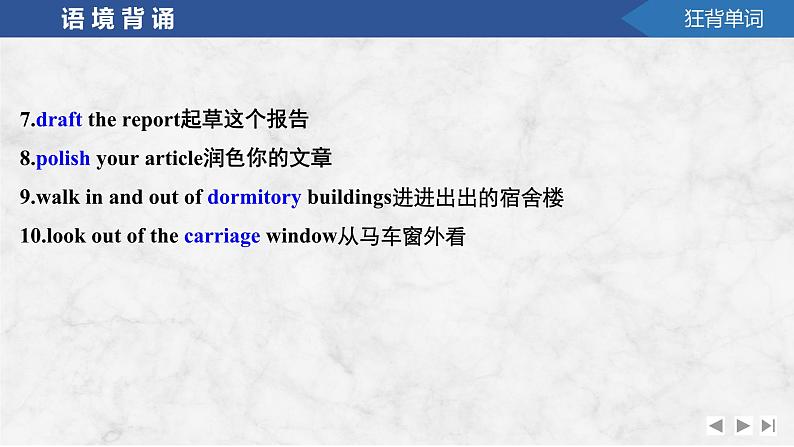 2025届高考英语译林版（2019）一轮复习语基默写练习 选择性必修第四册UNIT 4  Never too old to learn（课件PPT+习题）05