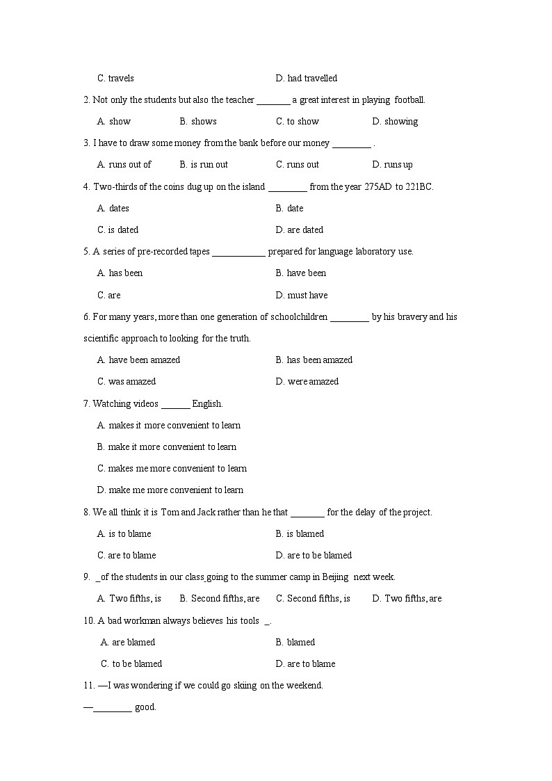 10.主谓一致第3页
