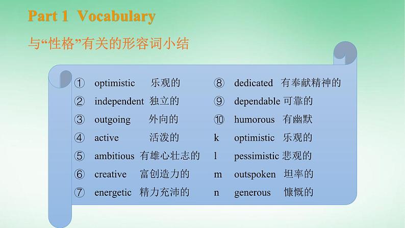 人教版高中英语必修第一册Welcome unit Review 名师课件第5页