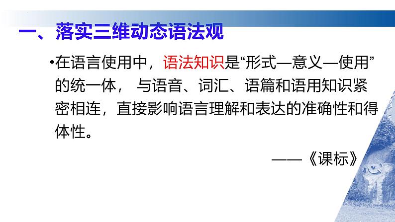 人教版高中英语必修第一册Unit 4 单元整体下的语法教学课件03