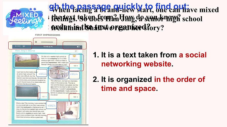 人教版高中英语必修第一册Welcome Unit Reading and Thinking 名师课件第5页