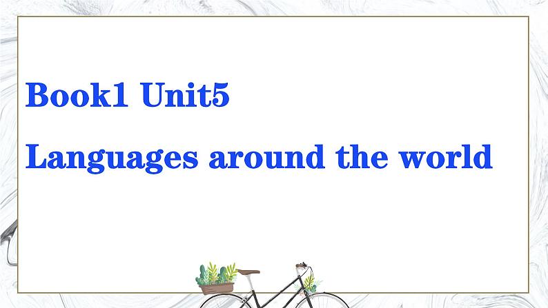 人教版高中英语必修第一册Unit 5 单元复习课件第1页