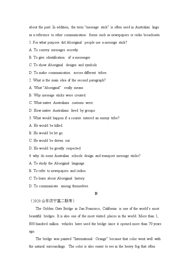 人教版选择性必修第四册Unit2 Reading and Thinking能力提升练第2页