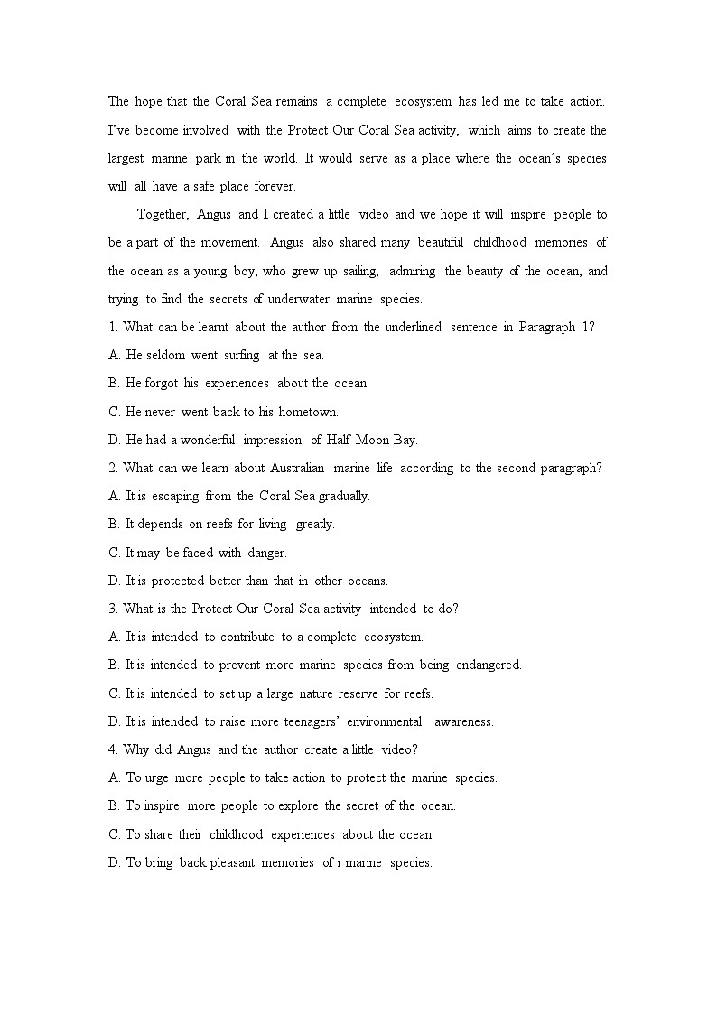 人教版选择性必修第四册Unit3 Reading and Thinking课时素养练第2页