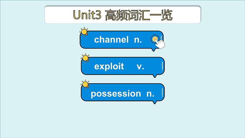 人教版选择性必修第四册Unit3 高频词汇课件第3页