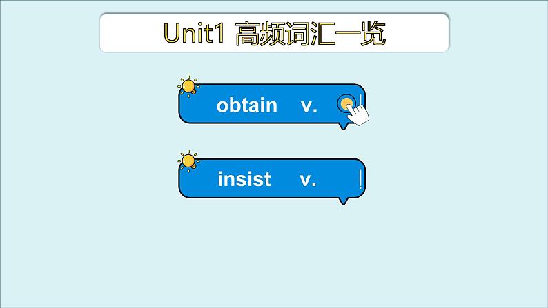 人教版高中英语选择性必修第一册Unit1 高频词汇课件（二)第3页