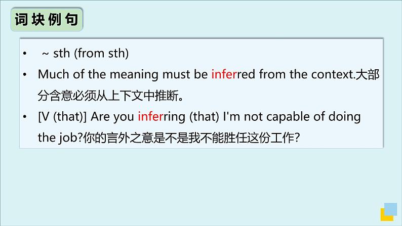 人教版高中英语选择性必修第一册Unit1 高频词汇课件（一)第7页