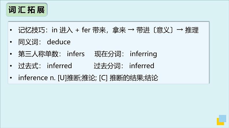 人教版高中英语选择性必修第一册Unit1 高频词汇课件（一)第8页