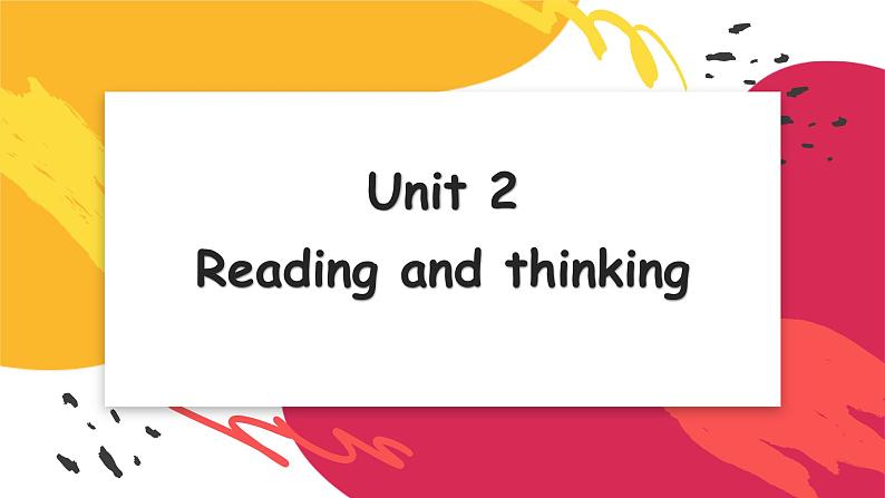 人教版高中英语选择性必修第一册Unit2Reading and Thinking精品课件1第1页