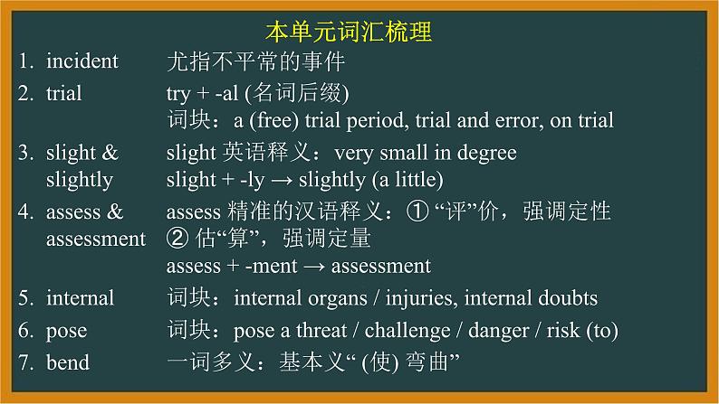 人教版选择性必修第一册Unit4Learning About Language词汇课件第2页