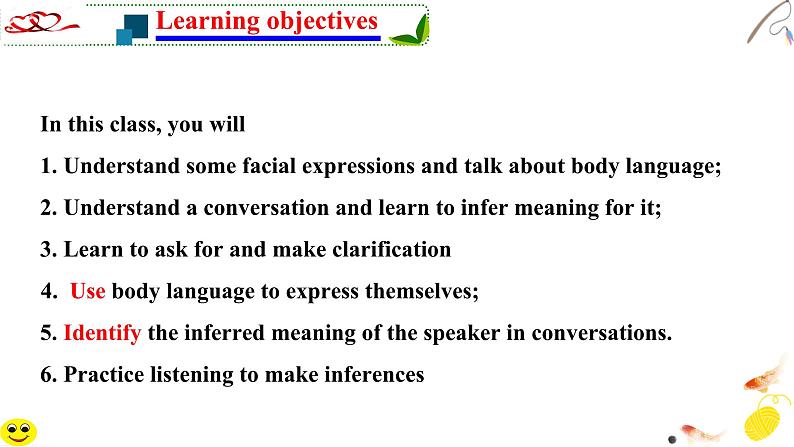 人教版选择性必修第一册Unit4Using Language：Explore body language名师课件第2页