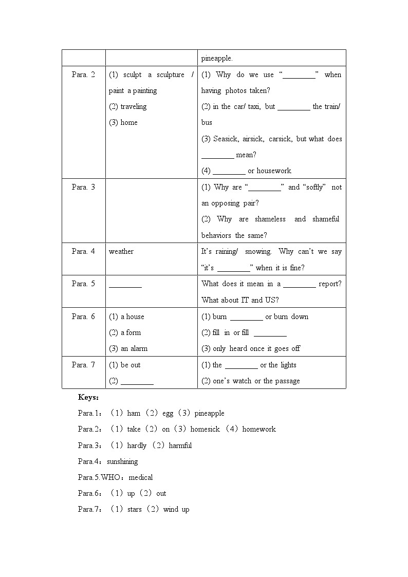 外研必修第一册Unit2_Starting_out_and_Understanding_ideas名师教学设计03