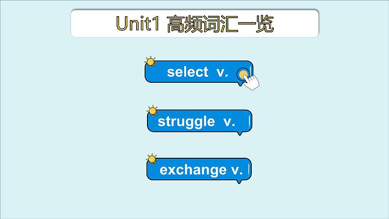 外研必修第一册Unit1 高频词汇课件（六）第3页