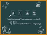 外研必修第一册Unit2 Understanding ideas and Using language 词汇精讲课件