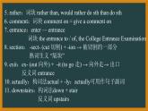外研必修第一册Unit2 Developing ideas and Reflection 词汇精讲课件