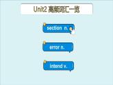 外研必修第一册Unit2 高频词汇课件（六）