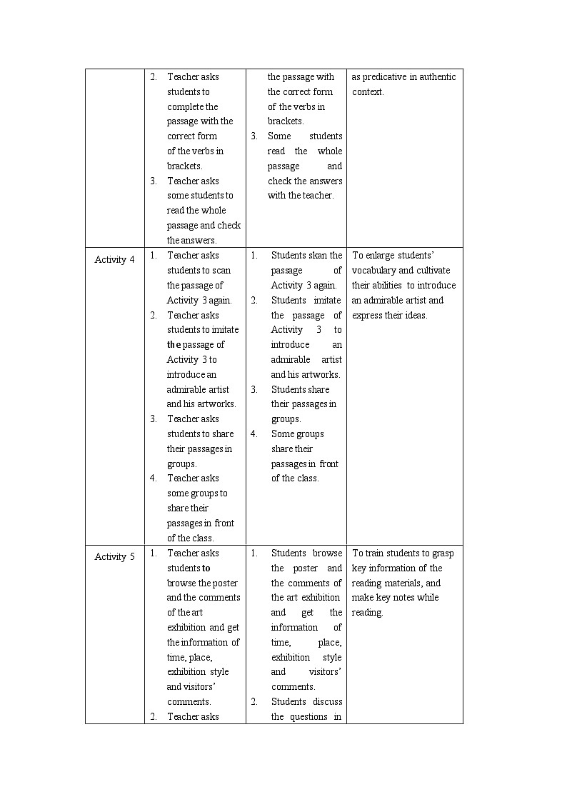 外研选择性必修第一册Unit4_Using_language_板块教学设计第3页