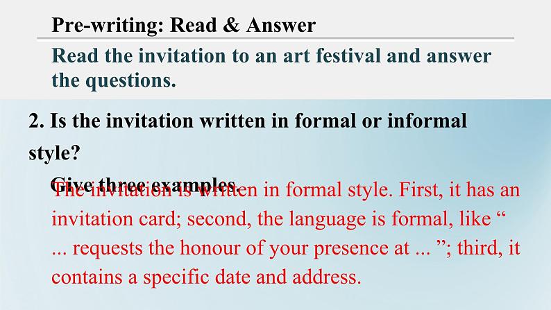 外研选择性必修第一册Unit4 Developing ideas-writing 公开课课件第7页