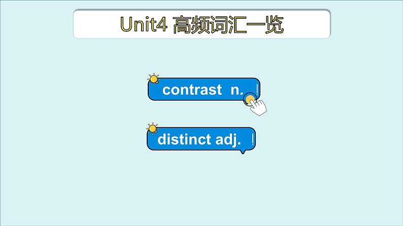 外研选择性必修第一册Unit4 高频词汇课件(二)第3页