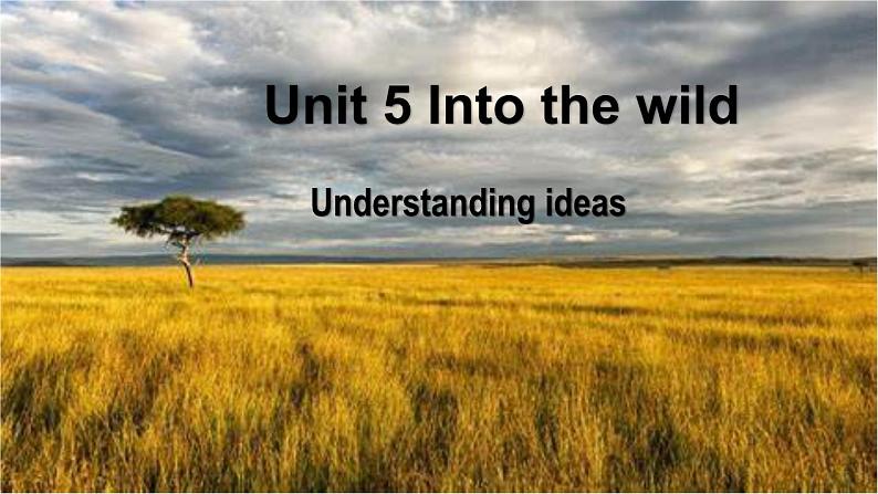 外研必修第一册Unit5_Understanding_ideas_公开课课件第1页