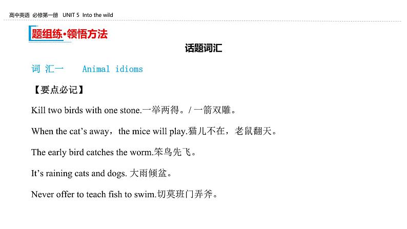 外研必修第一册Unit5_Using_language_知识点精品课件第2页