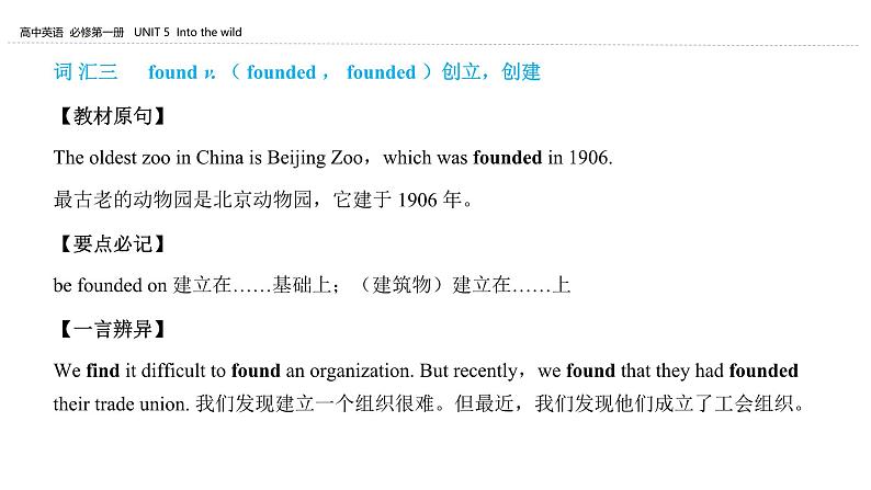 外研必修第一册Unit5_Using_language_知识点精品课件第6页