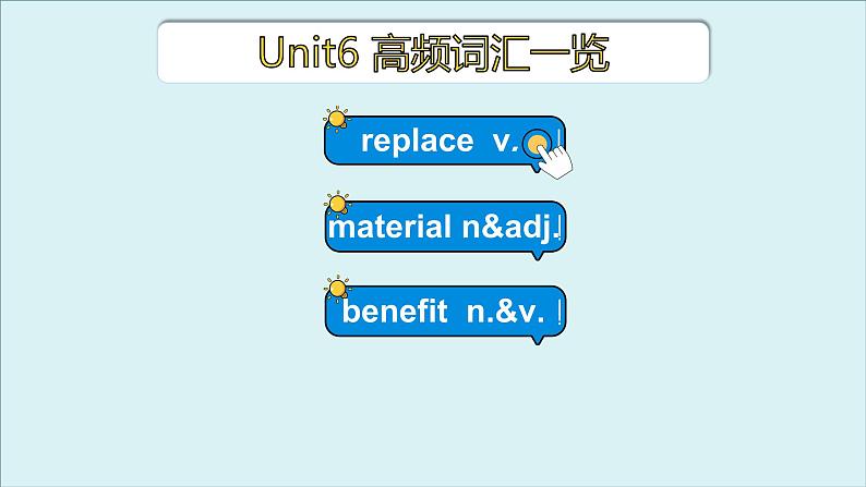 外研必修第一册Unit6 高频词汇课件(四)第3页