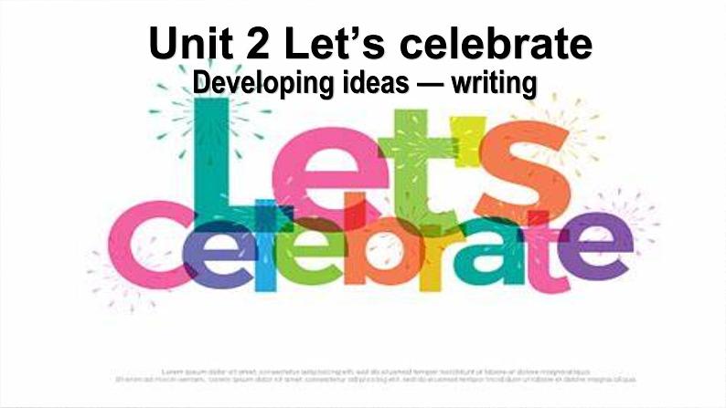 外研必修第二册Unit2_Developing_ideas-Writing_公开课课件第1页