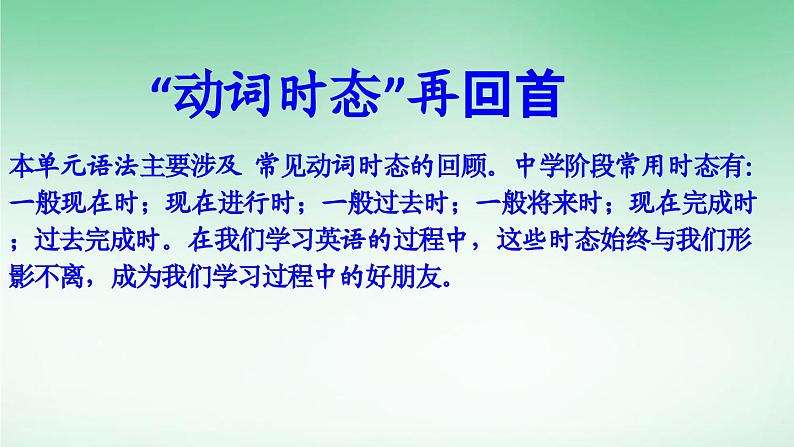 外研高中英语必修第一册Unit3_单元语法详解课件第2页