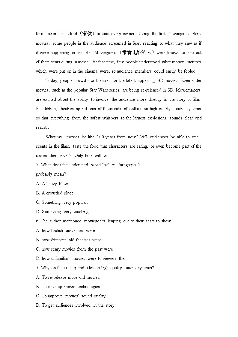 外研必修第二册Unit4 Using language 能力提升练第3页