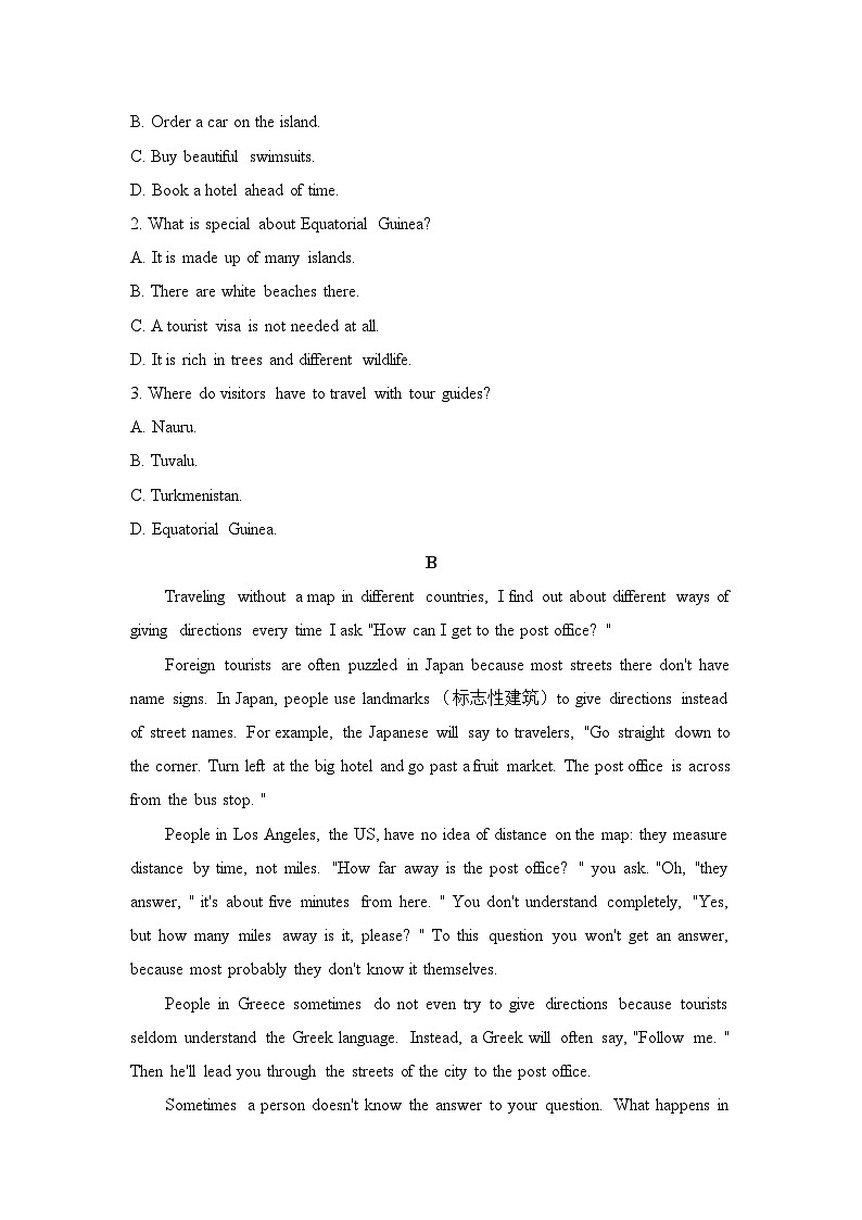 外研必修第二册Unit5 Starting out and Understanding ideas 能力提升练第2页