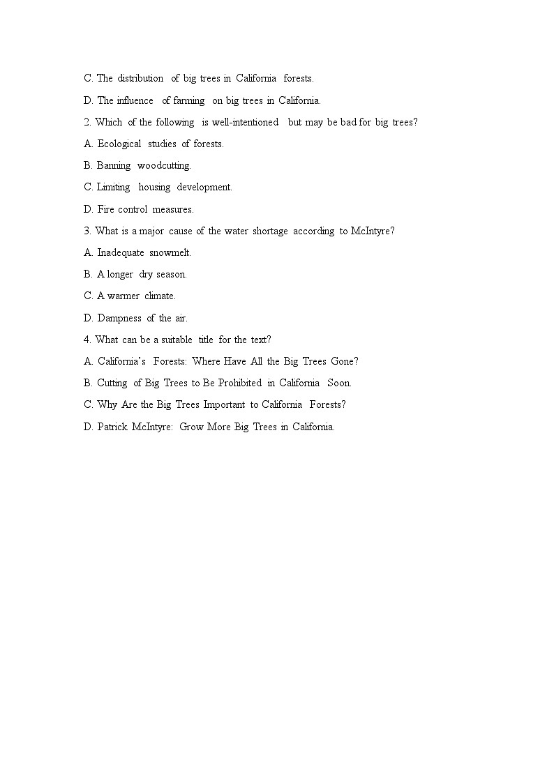 外研必修第二册Unit6 阅读技能突破-真题展示第2页