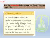 外研必修第二册Unit6 Developing ideas and presenting ideas 精品课件