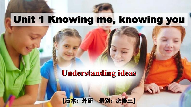 外研必修第三册Unit1 Understanding ideas 优质课件第1页