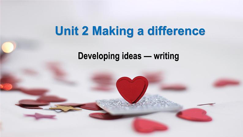 外研必修第三册Unit2_Developing_ideas-writing_公开课课件第1页