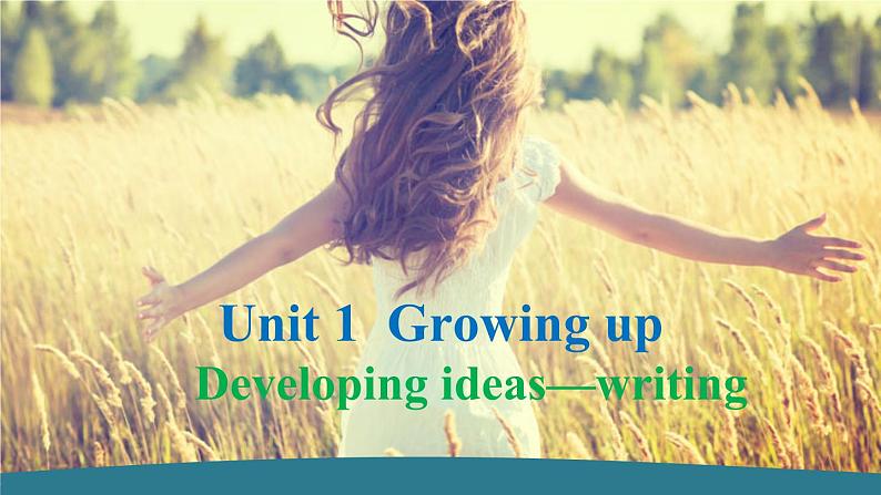 外研选择性必修第二册Unit1 Developing ideas-writing 公开课课件第1页