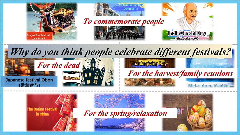 人教版（2019）高中英语必修第三册Unit 1《Festivals and Celebrations》Reading and Thinking 课件第4页