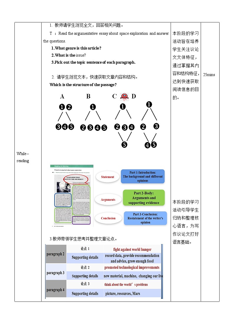 人教版（2019）高中英语必修第三册Unit 4《Space Exploration》Reading for Writing 教案第2页