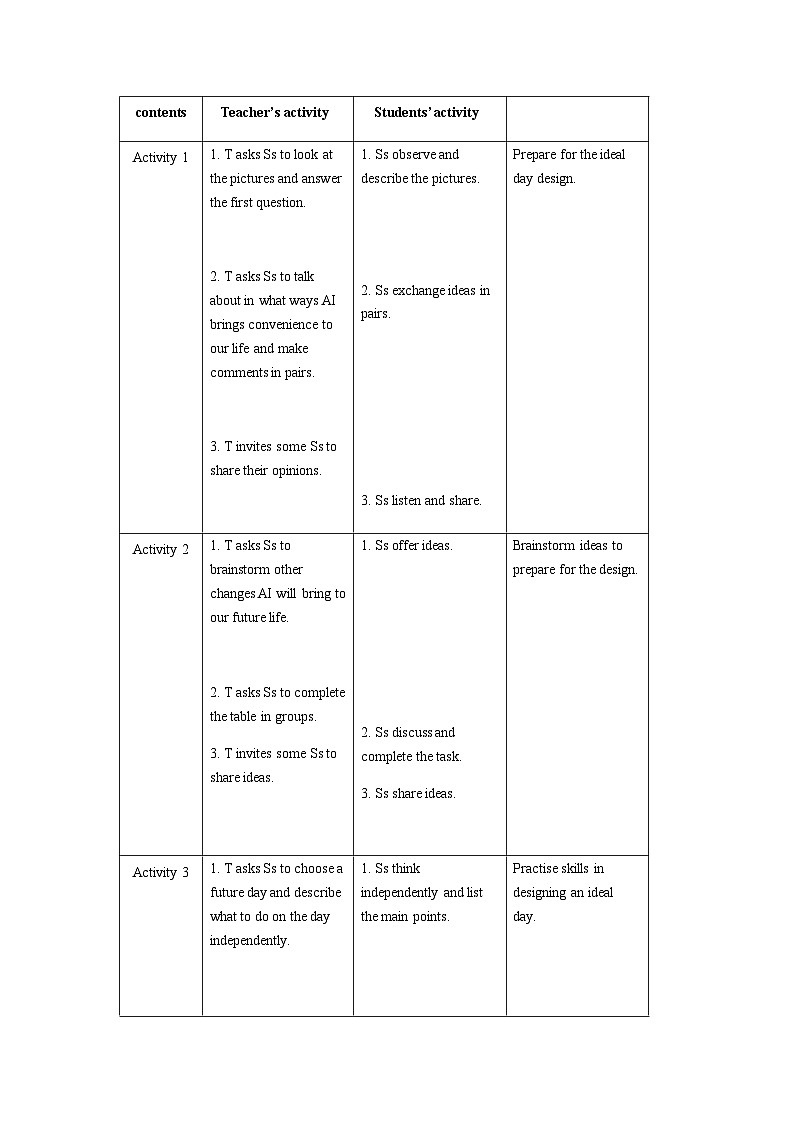 外研选择性必修第三册Unit4_Presenting_ideas_and_Reflection_板块教学设计02