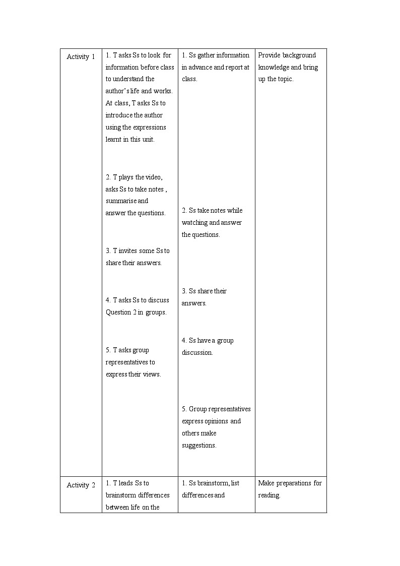 外研选择性必修第三册Unit4_Developing_ideas_板块教学设计第2页