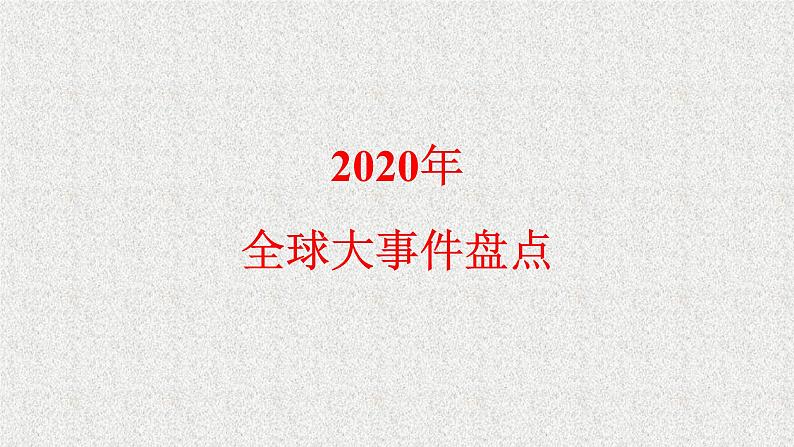 外研选择性必修第二册Unit 3【外刊拓展阅读】-2020年全球热点大事_双语事件课件第1页