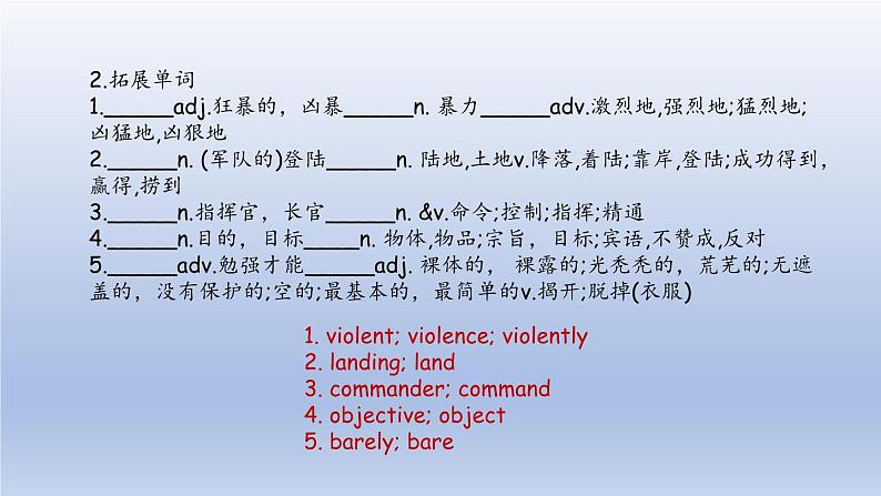 外研选择性必修第三册Unit3 高考英语一轮复习课件第6页