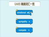 外研选择性必修第二册Unit3 高频词汇课件（二)