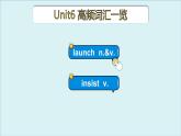 外研选择性必修第三册Unit6 高频词汇课件(一)