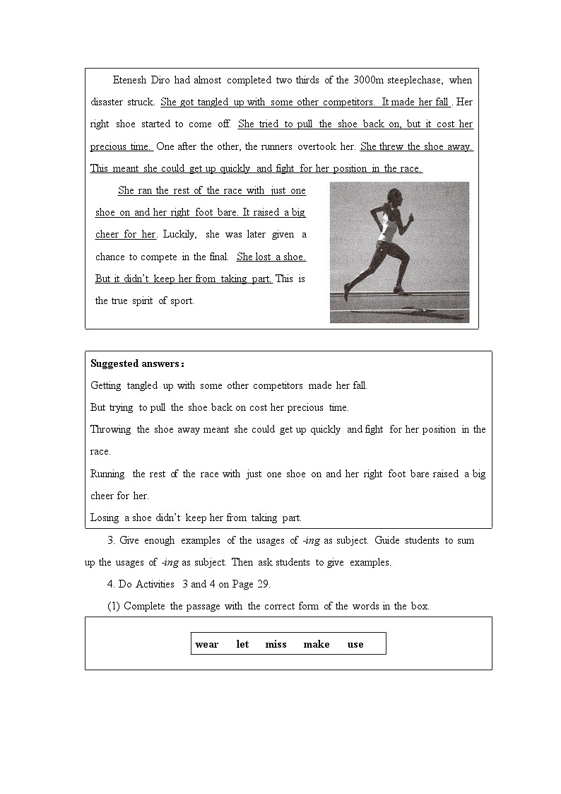 外研选择性必修第一册Unit3 Using Language 名师教学设计第3页