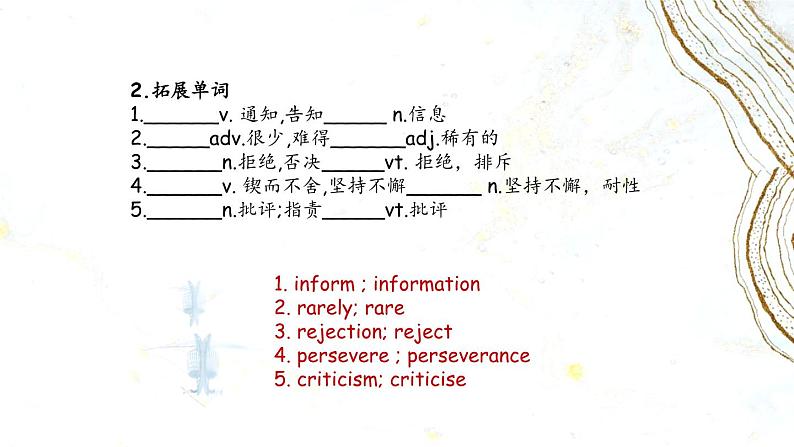 外研选择性必修一Unit2 高考英语一轮复习课件第6页