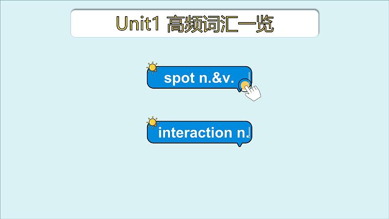 外研选择性必修第一册Unit1 高频词汇课件（二）第3页