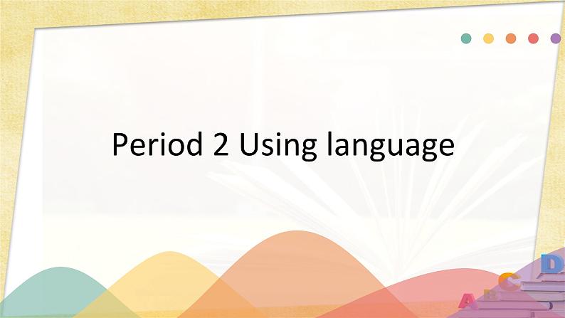 外研选择性必修第一册Unit3_Using_language_精品课件第1页