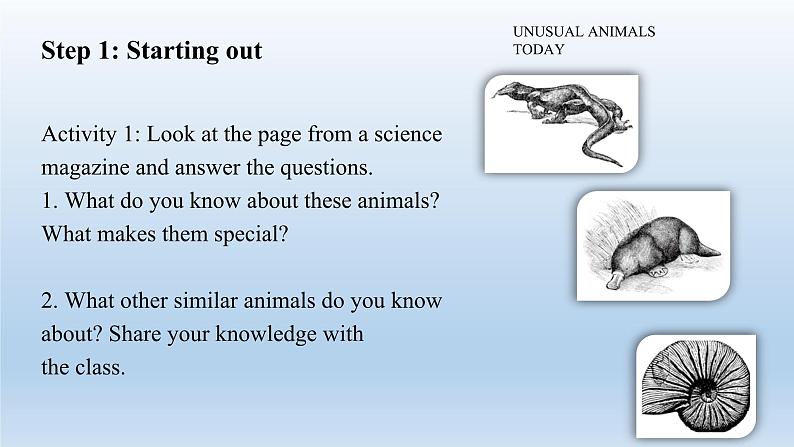 外研选择性必修第一册Unit5_Starting_out_Understanding_ideas_精品课件第2页